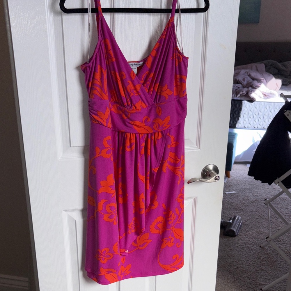 Tommy Bahama Fuchsia and Orange Floral Dress